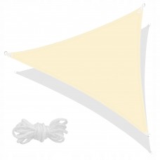 Тент-парус тіньовий для дому, саду та туризму Springos 5 x 5 x 5 м SN1013 Light Yellow