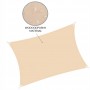 Тент-парус тіньовий для дому, саду та туризму Springos 3 x 2 м SN1042 Beige