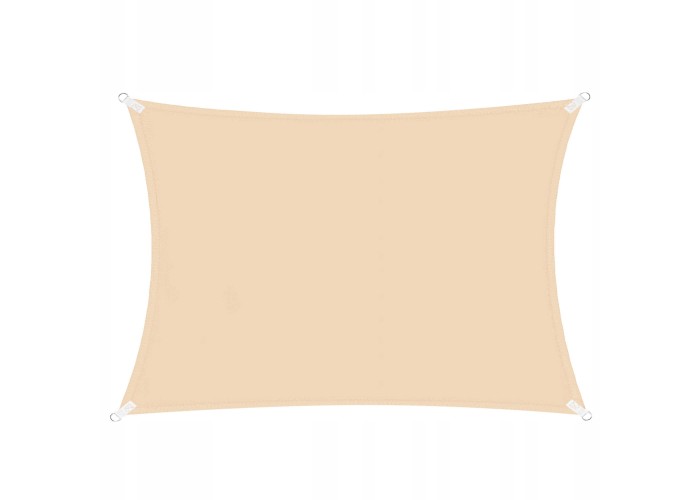Тент-парус тіньовий для дому, саду та туризму Springos 3 x 2 м SN1042 Beige