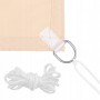 Тент-парус тіньовий для дому, саду та туризму Springos 3 x 3 м SN1030 Beige