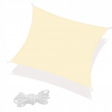Тент-парус тіньовий для дому, саду та туризму Springos 3 x 3 м SN1028 Light Yellow