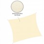 Тент-парус тіньовий для дому, саду та туризму Springos 3 x 3 м SN1028 Light Yellow