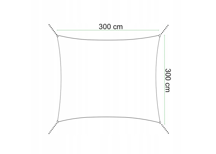 Тент-парус тіньовий для дому, саду та туризму Springos 3 x 3 м SN1028 Light Yellow