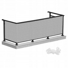 Ширма для балкона (балконна завіса) Springos 1 x 5 м BN1010 Grey