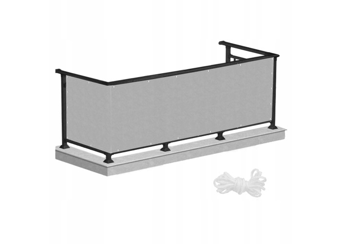 Ширма для балкона (балконна завіса) Springos 1 x 5 м BN1010 Grey