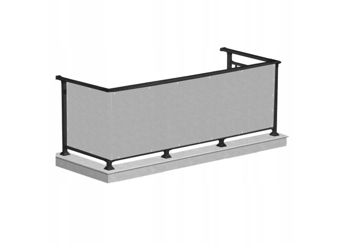 Ширма для балкона (балконна завіса) Springos 1 x 5 м BN1010 Grey