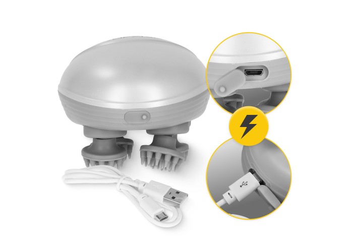 Електричний масажер для голови 4FIZJO Smart Head Massager 4FJ0619 White