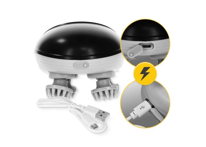 Електричний масажер для голови 4FIZJO Smart Head Massager 4FJ0620 Black