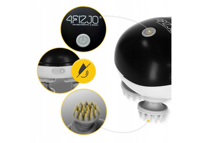 Електричний масажер для голови 4FIZJO Smart Head Massager 4FJ0620 Black