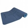 Коврик (мат) для йоги та фітнесу Springos TPE 6 мм YG0012 Blue/Sky Blue