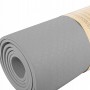 Коврик (мат) для йоги та фітнесу Springos TPE 6 мм YG0017 Grey