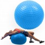М'яч для фітнесу (фітбол) масажний SportVida 55 см Anti-Burst SV-HK0290 Blue