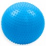 М'яч для фітнесу (фітбол) масажний SportVida 55 см Anti-Burst SV-HK0290 Blue