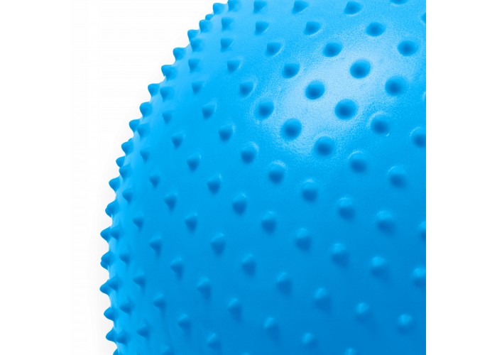 М'яч для фітнесу (фітбол) масажний SportVida 55 см Anti-Burst SV-HK0290 Blue