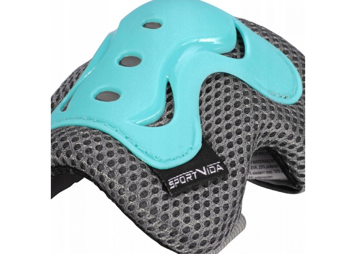 Комплект захисний SportVida 3 в 1 SV-KY0008-S Size S Blue/Grey