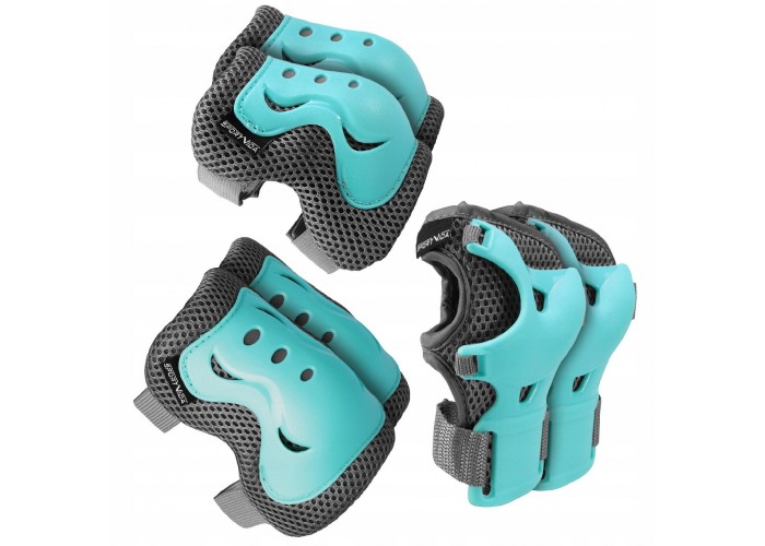 Комплект захисний SportVida 3 в 1 SV-KY0008-L Size L Blue/Grey