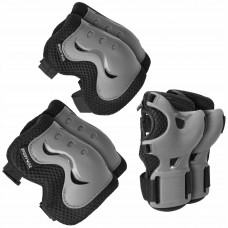 Комплект захисний SportVida 3 в 1 SV-KY0007-M Size M Grey/Black