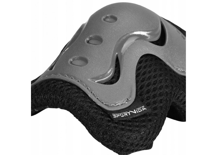 Комплект захисний SportVida 3 в 1 SV-KY0007-L Size L Grey/Black
