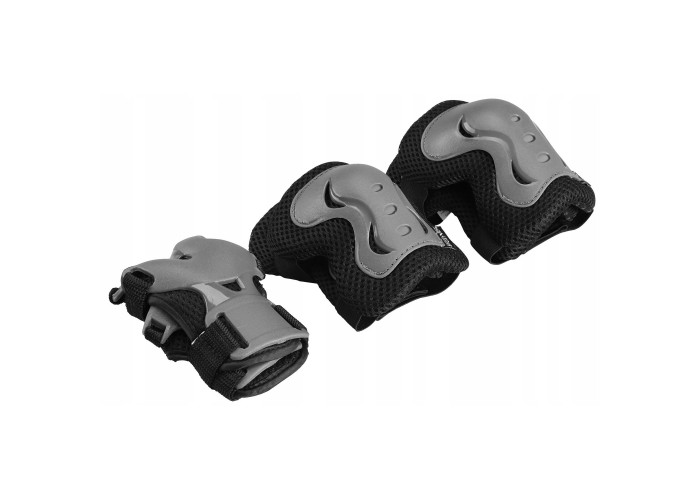 Комплект захисний SportVida 3 в 1 SV-KY0007-L Size L Grey/Black