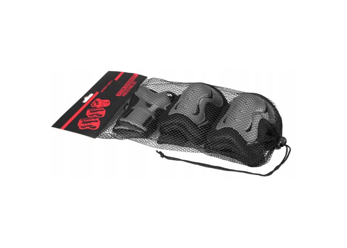 Комплект захисний SportVida 3 в 1 SV-KY0007-L Size L Grey/Black