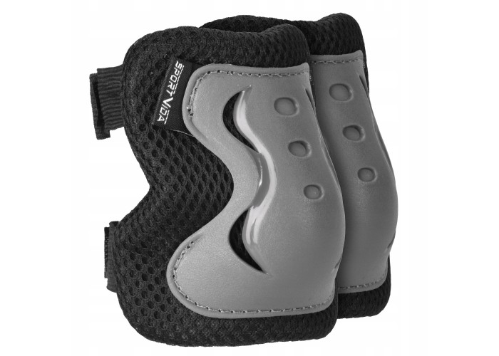 Комплект захисний SportVida 3 в 1 SV-KY0007-L Size L Grey/Black