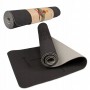 Коврик (мат) для йоги та фітнесу Springos TPE 6 мм YG0013 Black/Grey