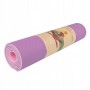 Коврик (мат) для йоги та фітнесу Springos TPE 6 мм YG0015 Purple/Pink
