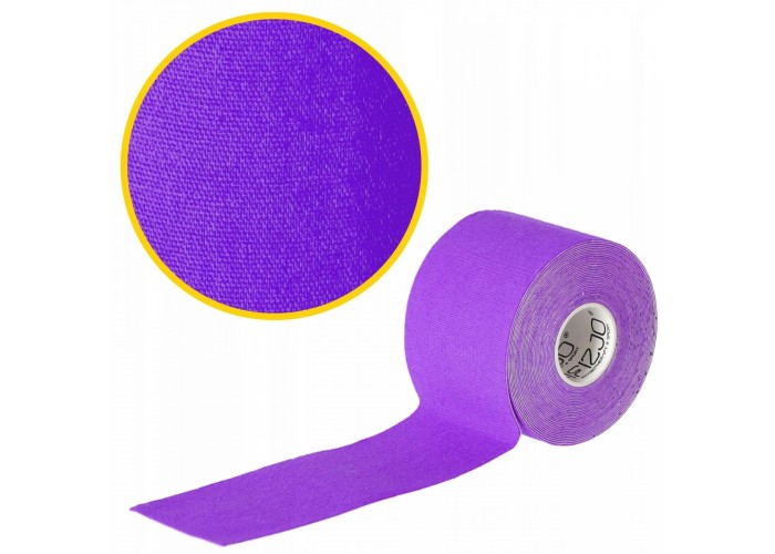 Стрічка кінезіологічна (кінезіо тейп) 4FIZJO 5 см x 5 м 4FJ0626 Violet