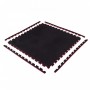 Мат-пазл (ласточкин хвіст) Springos Mat Puzzle EVA 100 x 100 x 2 cм FM0007 Black/Red