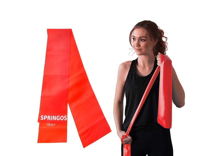 Стрічка-еспандер для спорту та реабілітації Springos Flat Band 5 шт 200 х 15 cм 1-8 кг PB0018