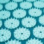 Килимок акупунктурний з валиком SportVida Аплікатор Кузнєцова 66 x 40 см SV-HK0283 Turquoise/Turquoise