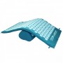 Килимок акупунктурний з валиком SportVida Аплікатор Кузнєцова 66 x 40 см SV-HK0283 Turquoise/Turquoise