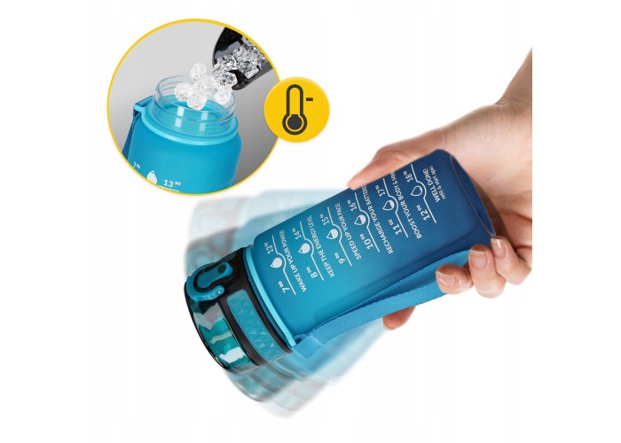 Пляшка для води спортивна 4FIZJO 500 мл 4FJ0629 Sky Blue/Blue
