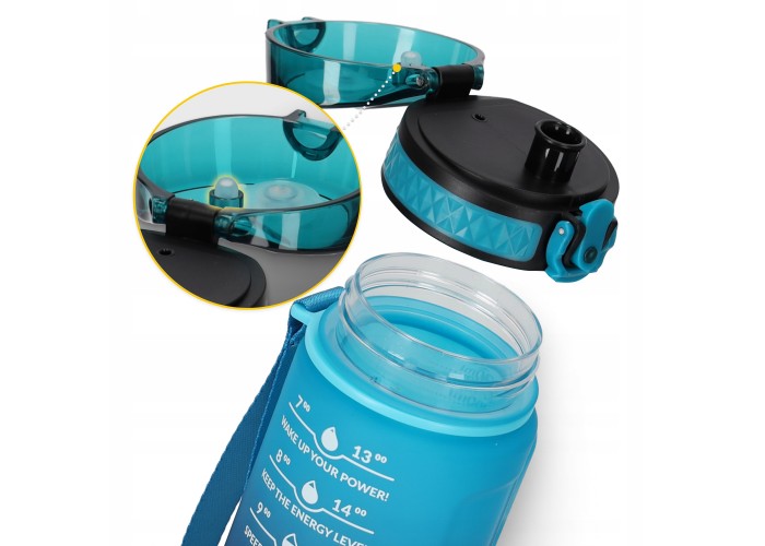 Пляшка для води спортивна 4FIZJO 500 мл 4FJ0629 Sky Blue/Blue