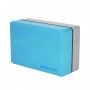 Блок для йоги двоколірний SportVida SV-HK0335 Blue/Grey