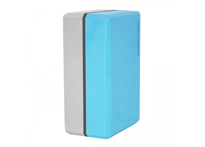 Блок для йоги двоколірний SportVida SV-HK0335 Blue/Grey