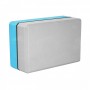 Блок для йоги двоколірний SportVida SV-HK0335 Blue/Grey
