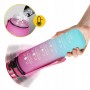 Пляшка для води спортивна 4FIZJO 1000 мл 4FJ0630 Pink/Sky Blue