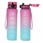 Пляшка для води спортивна 4FIZJO 1000 мл 4FJ0630 Pink/Sky Blue