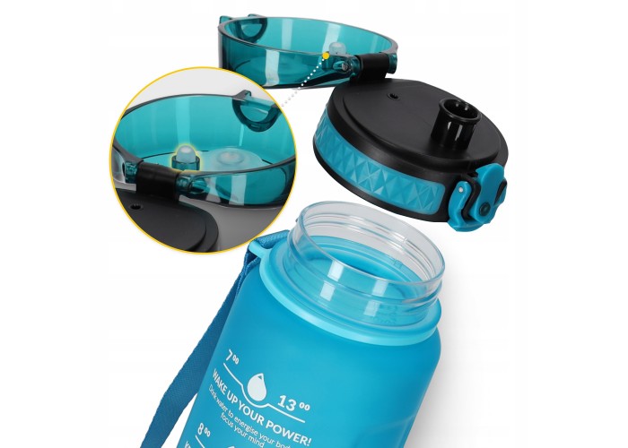 Пляшка для води спортивна 4FIZJO 1000 мл 4FJ0631 Sky Blue/Blue