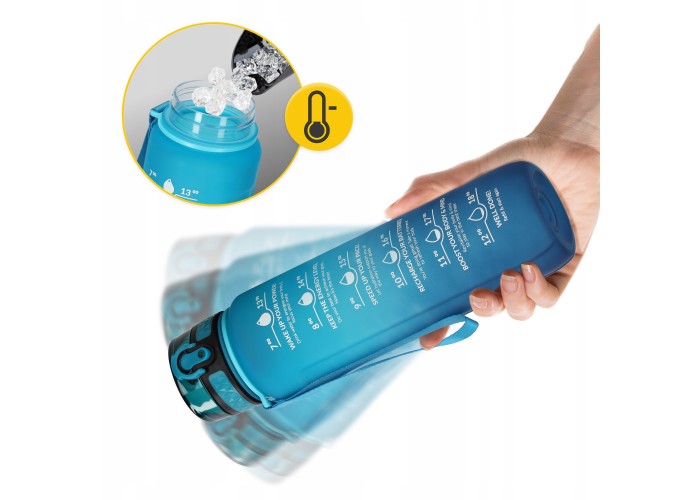 Пляшка для води спортивна 4FIZJO 1000 мл 4FJ0631 Sky Blue/Blue
