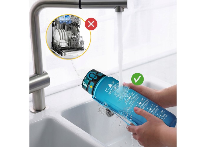 Пляшка для води спортивна 4FIZJO 1000 мл 4FJ0631 Sky Blue/Blue