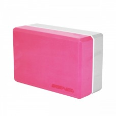 Блок для йоги двоколірний SportVida SV-HK0336 Pink/Grey