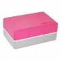 Блок для йоги двоколірний SportVida SV-HK0336 Pink/Grey