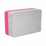 Блок для йоги двоколірний SportVida SV-HK0336 Pink/Grey