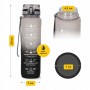 Пляшка для води спортивна 4FIZJO 1000 мл 4FJ0632 Grey/Black