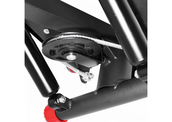 Степпер (міні-степпер) з еспандерами SportVida SV-HK0282 Black/Red