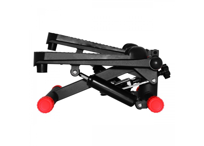 Степпер (міні-степпер) з еспандерами SportVida SV-HK0282 Black/Red