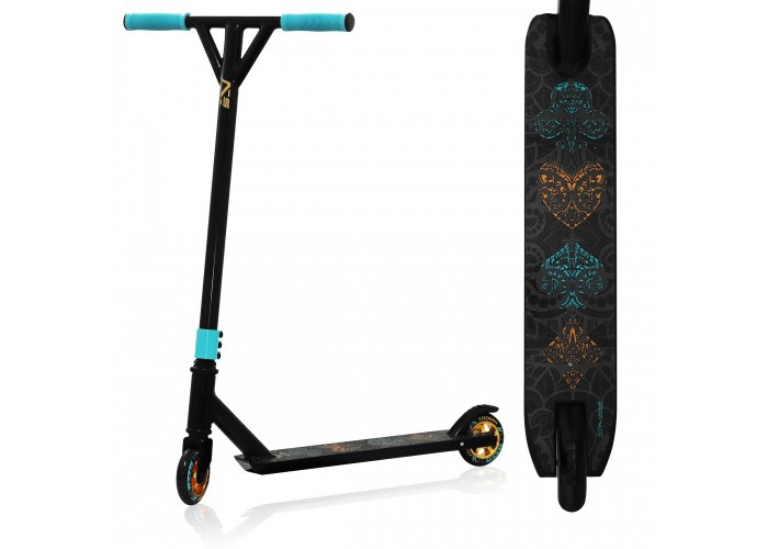 Трюковий самокат SportVida Stunt Poker SV-WO0017 Black/Blue