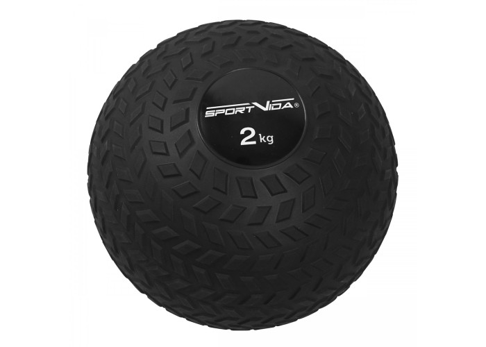 Слембол (медичний м'яч) для кросфіту SportVida Slam Ball 2 кг SV-HK0344 Black